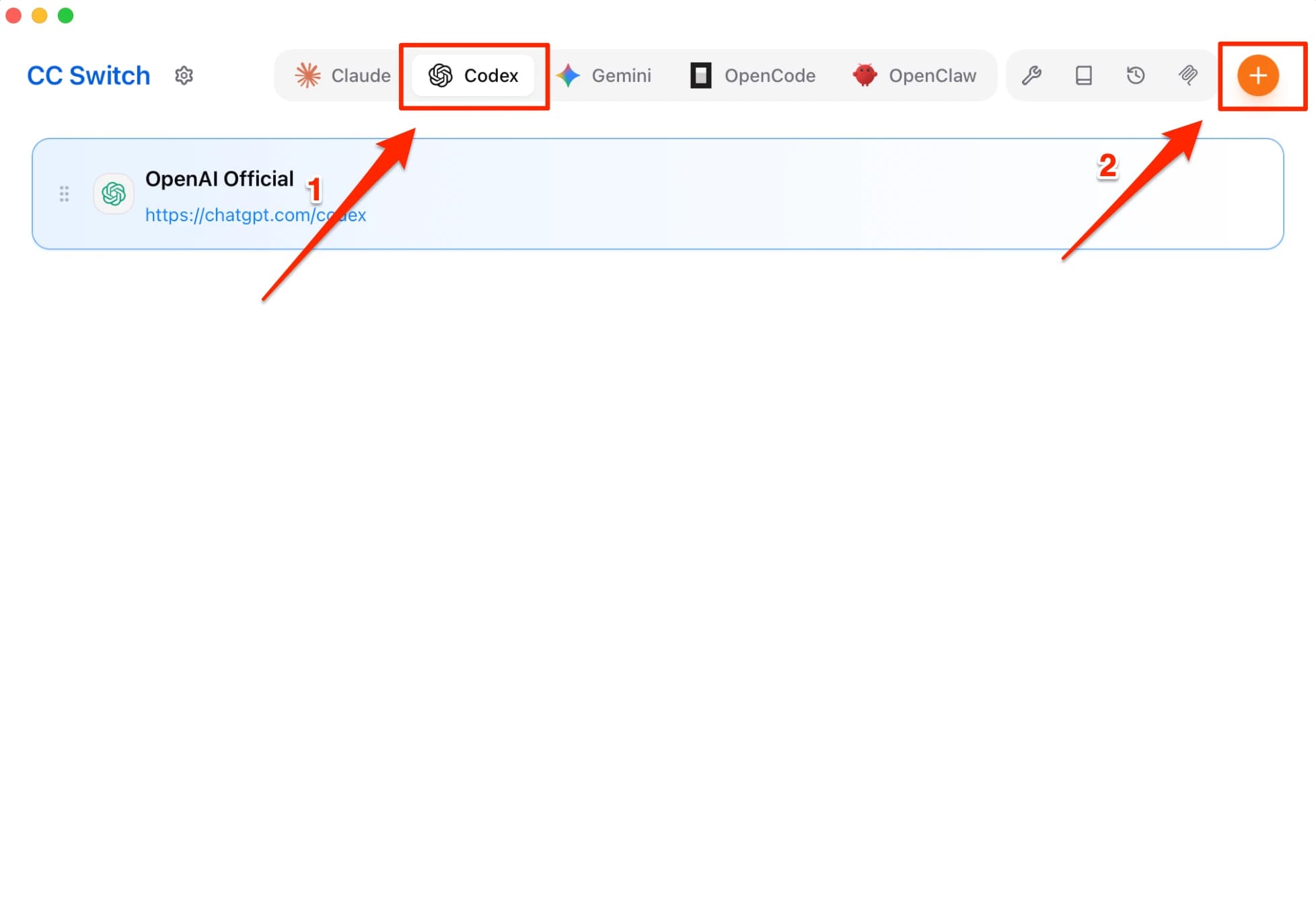 CC Switch add provider