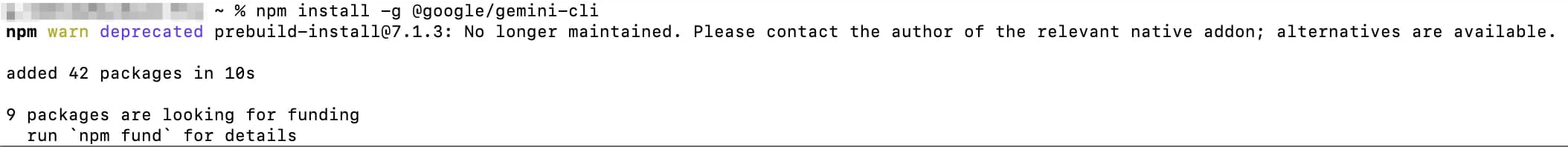 Install Gemini CLI