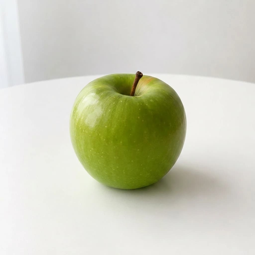 Edited green apple