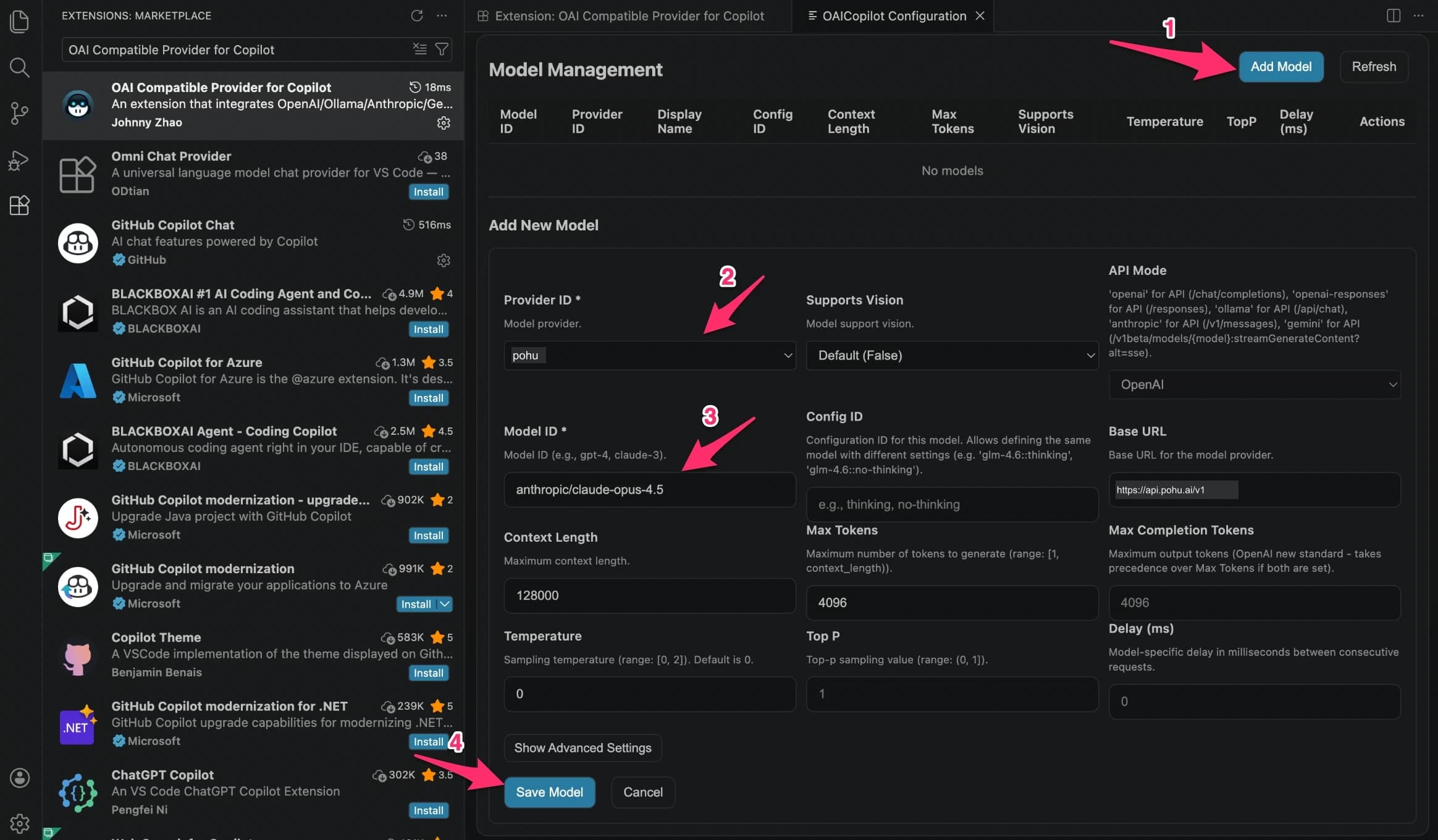 Add a custom model