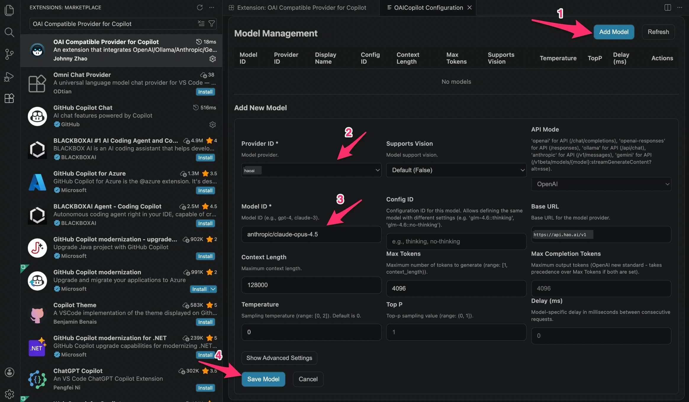 Add a custom model